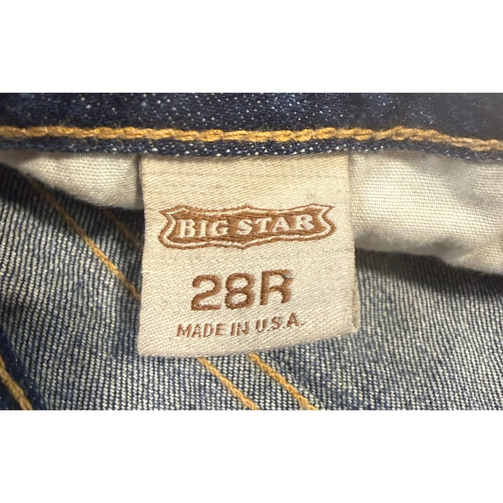 Big Star Mia Bootcut Jeans Womens 28R Dark Wash Low Rise Denim Made in USA - Picture 3 of 3